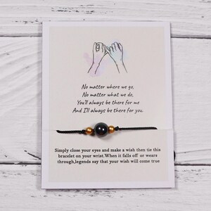 Pinky Versprechen Kristallwunsch Armband, Wählen Sie Ihren eigenen Stein, Beste Freundin Geschenk, Schwester Geschenk, Geschenk für Mutter, Geschenk für Frauen Coworker, Geschenk für Mama