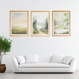 Arte de pared para consultorio de terapia de Brene Brown, juego de 3, verde salvia, carteles de salud mental, decoración de terapeuta, pared de galería, psicólogo