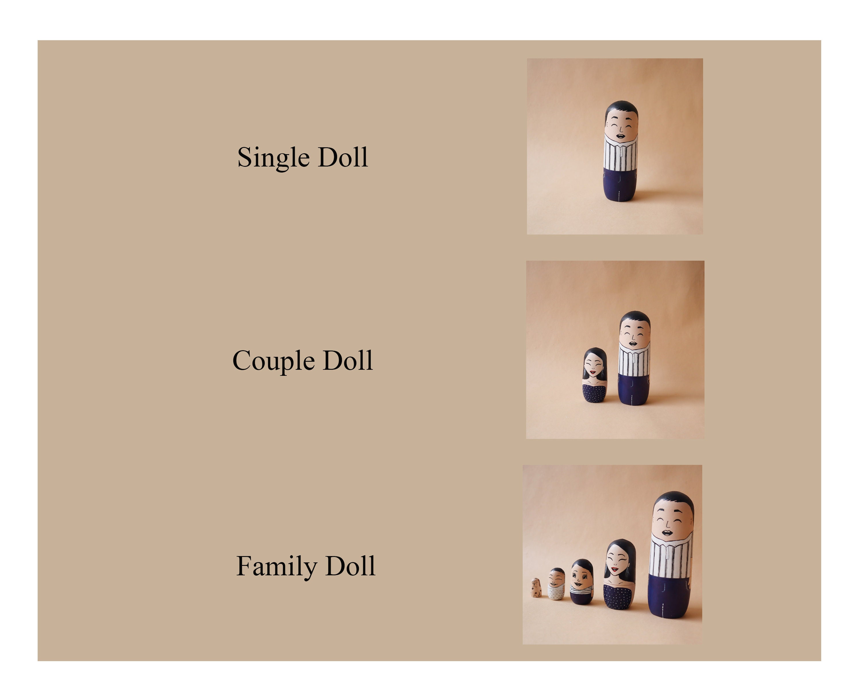 Personalized Nesting Dolls, Christmas Gift for Mom, Gift for Dad, Family Gift,Matryoshka Dolls,Mothers Day Gift,Fathers Day Gift,Custom Gift