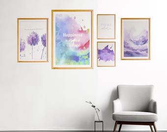 Pósteres de salud mental, juego de 5, arte de pared para galería, decoración de terapia, consultorio de terapeuta, asesoramiento, consultorio de psicólogo, arte de pared inspirador