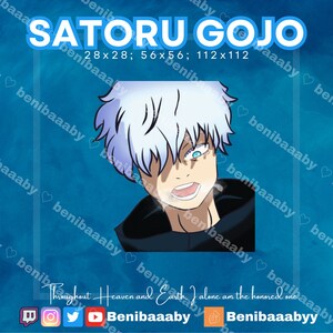 Satoru Gojo Animated Emote| Animated Emote | Twitch YouTube Discord Animated Emote | JJK Animated Emote
