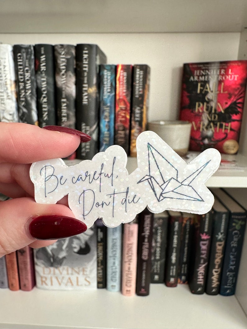 Manacled be Careful Don't Die Paper Crane Etsy