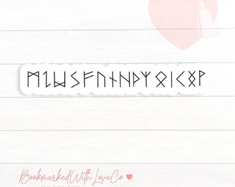 Manacled Draco's Runes Vinyl Sticker - Waterproof Bookish Vinyl Stickers Dramione Fanfic