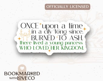 Throne of Glass Sticker: Book Lover Waterproof Vinyl Decal