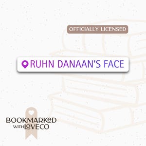 Ruhn Danaan’s Face Licensed Crescent City Sarah J Maas - Waterproof, Vinyl Stickers for Book Lovers | Handcrafted by Bookmarked.WithLoveCo