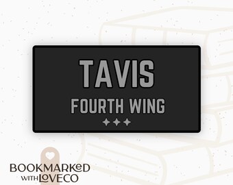 Garrick Tavis Fourth Wing Sticker: Waterproof Vinyl Decal