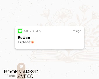 Rowan Fireheart Throne of Glass Sarah J Maas - Waterproof, Vinyl, Small Stickers for Book Lovers | Handcrafted by Bookmarked.WithLoveCo