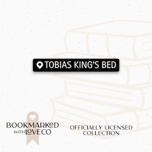 Tobias King&#39;s Bed Location Sticker | Ravenhood Series - Waterproof, Vinyl Stickers for Book Lovers | by Bookmarked.WithLoveCo