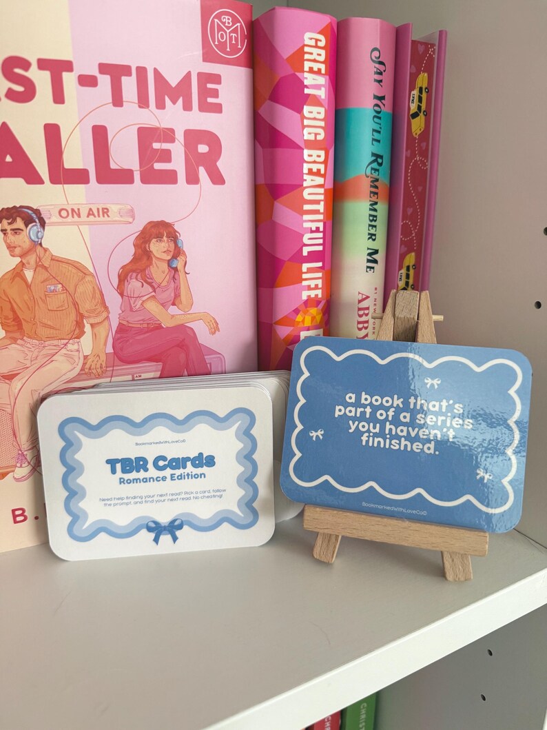 Jeu de cartes romantique TBR : défi de lecture pour les amoureux des livres, inspiré de Booktok image 5