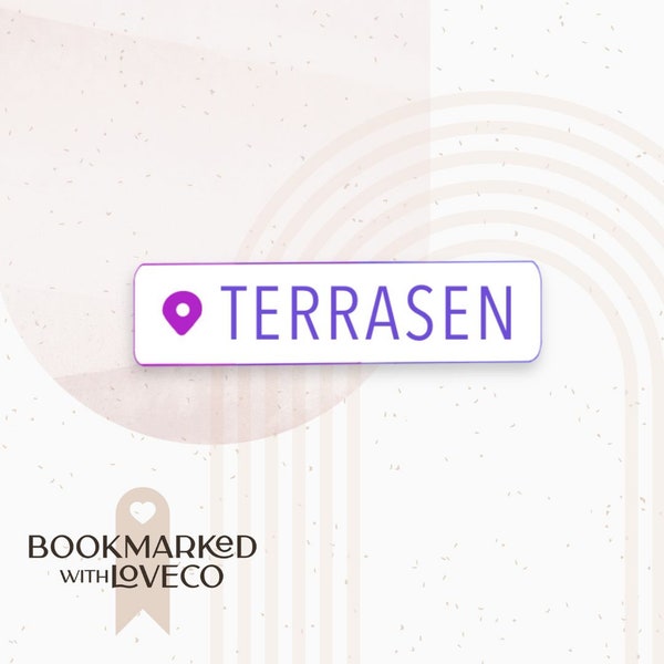 Terrasen Location Throne of Glass Sarah J Maas - Waterproof, Vinyl, Small Stickers for Book Lovers | Handcrafted by Bookmarked.WithLoveCo