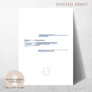 Affiche mate Johnny « The Protector » Kavanagh Impression physique | garçons de Tommen | Impression de citation annotée par BookmarkedWithLoveCo | Posters mats
