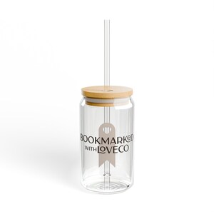 Bicchiere con beccuccio BookmarkedWithLoveCo, 473 ml - Summer Vibes, Bicchieri ecologici, perfetti per feste, divertimento all&#39;aperto, regali per gli amanti dell&#39;acqua