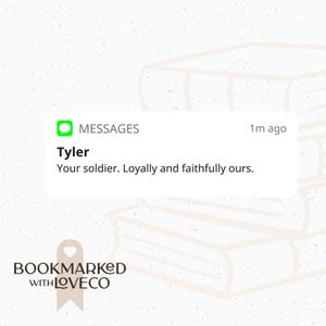 Tyler Jennings Text Your Soilder Severed Heart Inspired | Ravenhood Legacy Series Waterproof, Vinyl Stickers Book Lovers