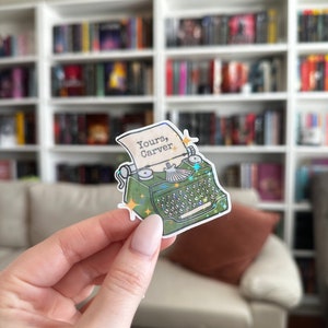 Divine Rivals Yours, Carver Rebecca Ross - Waterproof, Vinyl, Small Stickers for Book Lovers | Handcrafted by Bookmarked.WithLoveCo