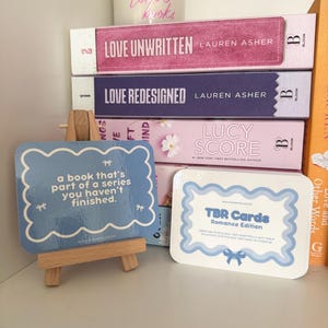 Jeu de cartes romantique TBR : défi de lecture pour les amoureux des livres, inspiré de Booktok image 6