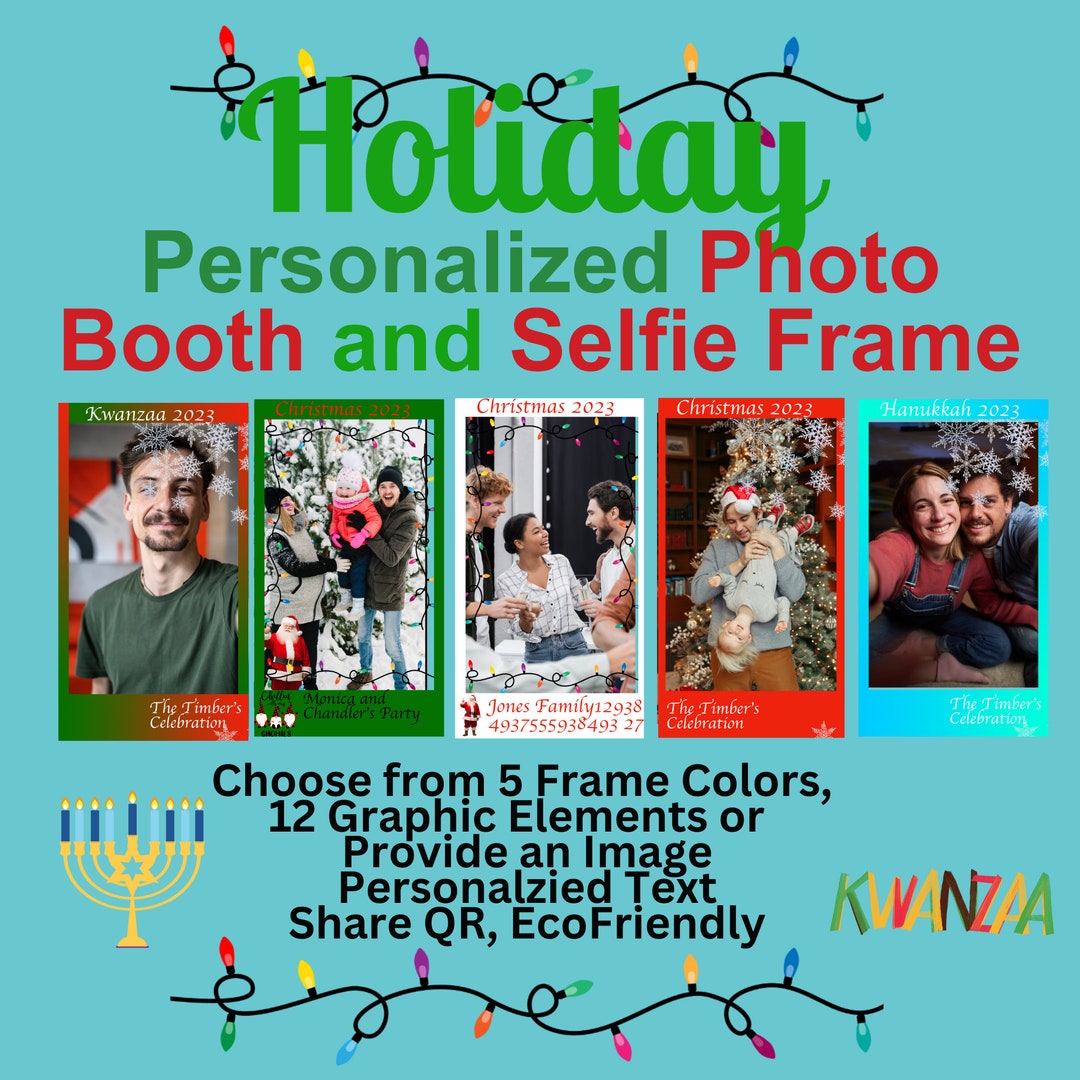 Virtual Photo Booth & Selfie Frame Customized Choose From Etsy