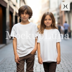 Kids tshirt mockup bundle Kids tshirt mockups White Tshirt Gildan 5000 mockup Bella canvas 3001 mockup bundle Kids Tshirt Mock Ups