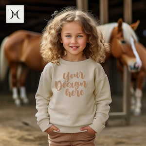 SAND Gildan 18000 Sand Gildan 18000 Youth Mockup Bundle Youth Sweatshirt Mock up Gildan Fall Mockup Kids Gildan Mockup