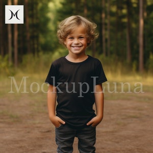 Gildan 5000b Mockup Kinder Tshirt Mockup Kinder Gildan Tshirt Mockups Schwarzes T-Shirt Bella canvas 3001 Mockup Bundle Kleinkind Tshirt MockUp Baby