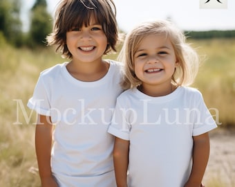 Kids tshirt mockup bundle Kids tshirt mockups White Tshirt Gildan 5000 mockup Bella canvas 3001 mockup bundle Toddler Tshirt Mock Ups