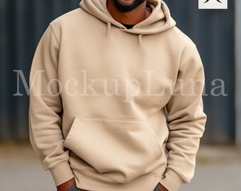 Sand Gildan 18000 Mockup Sand Oversized Gildan Mockup Sand Sweatshirt Mockup Model Mockup Bundle Digital JPG Download  Simple Mock up