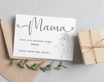 Postkarte "Mama" | Geschenk für Mama, Muttertag, Weihnachten, Geburtstag, Geburtstagsgeschenk, Mama Karte, Karte Mama