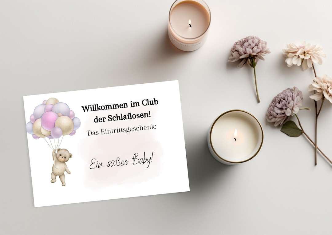 Karte zur Geburt / Babykarte / Lustige Karte zur Geburt mit Spruch