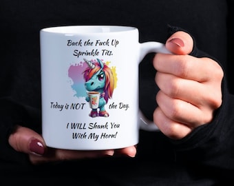 Sassy Unicorn Coffee Mug: Snarky Humor, 15 oz