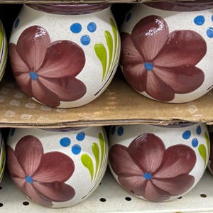 Authentic Mexican Jarritos de Barro (Clay Mug) - Flower 16oz