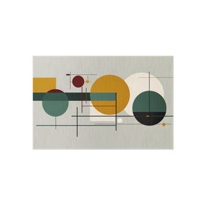 Modern Bauhaus Style Outdoor Rug