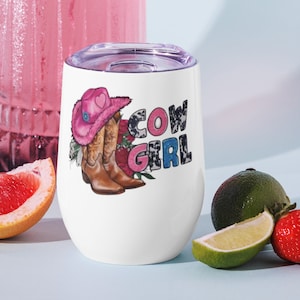 Cowgirl Wine tumbler