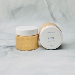 Pear Whipped Lip Scrub, Gentle Whipped Lip Scrub, Pear flavored, Flavored Lip Scrub, Whipped Lip Scrub, Lip Care, Self Care, Beauty