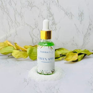 Green Apple Shimmer Body Oil, Shimmery Body Oil, Body Oil, Summer Essentials, Sparkly Body Oil, Glittery Body Oil, Scented Body Oil