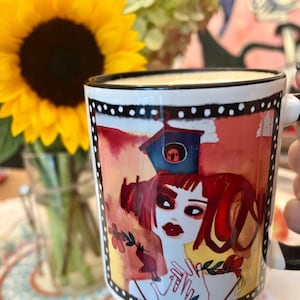 Marvelous Mug Fashion Art  Fashion Illustration Women’s Gifts Inspirational Affirmation Quotes Coffee Cup Whimsical Unique Gifts Art Lover