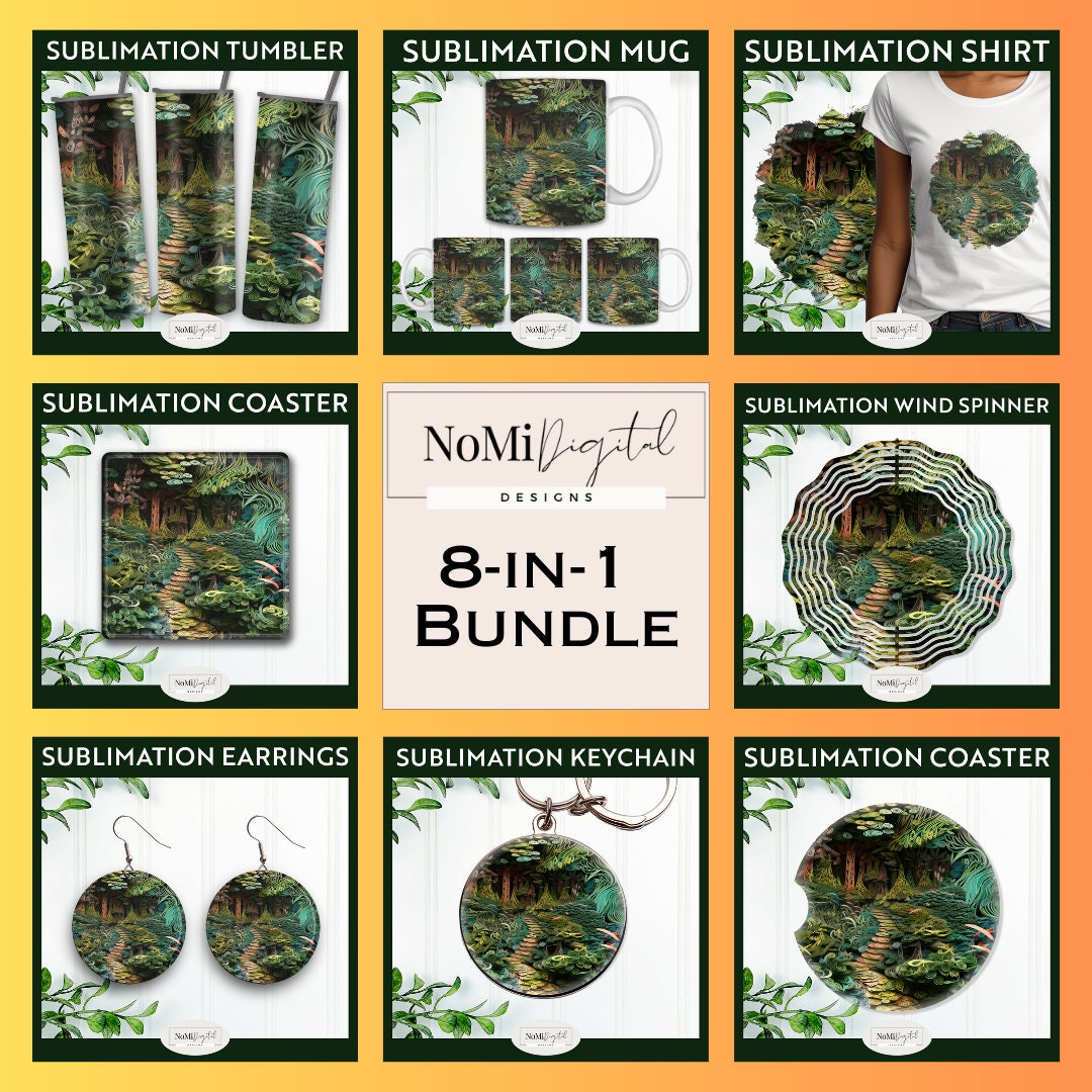 A Walk Into the Woods' Quilled Paper Art Design for Etsy