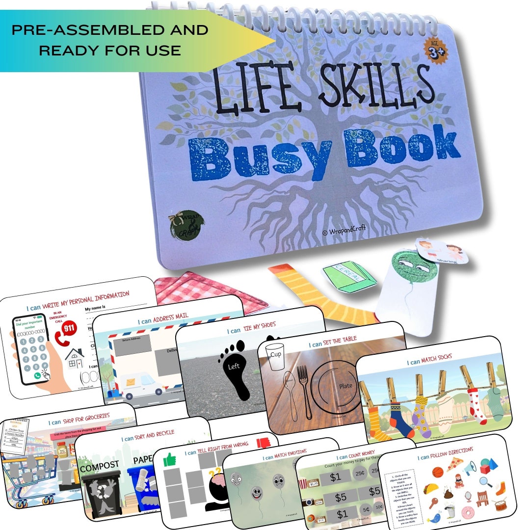 Interactive Handmade Travel Size Quiet Learning Book Fully Assembled - Etsy