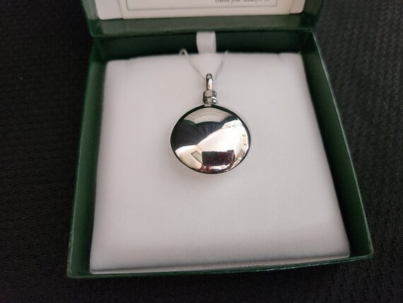Vintage Solid Sterling Silver "Round" Crematorium… - image 2