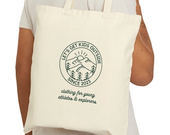 Ropa para llevar a los niños al aire libre: bolsa de lona de algodón, atleta, explorador, aventura, juego al aire libre, salud, fitness, niños activos, padres