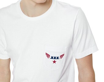 Beer Flight Captain Wings – Taschen-T-Shirt für Erwachsene, Brauerei, Familienspaß, coole Eltern, aktive Kinder, Outdoor, Bierprobe, Craft-Bier