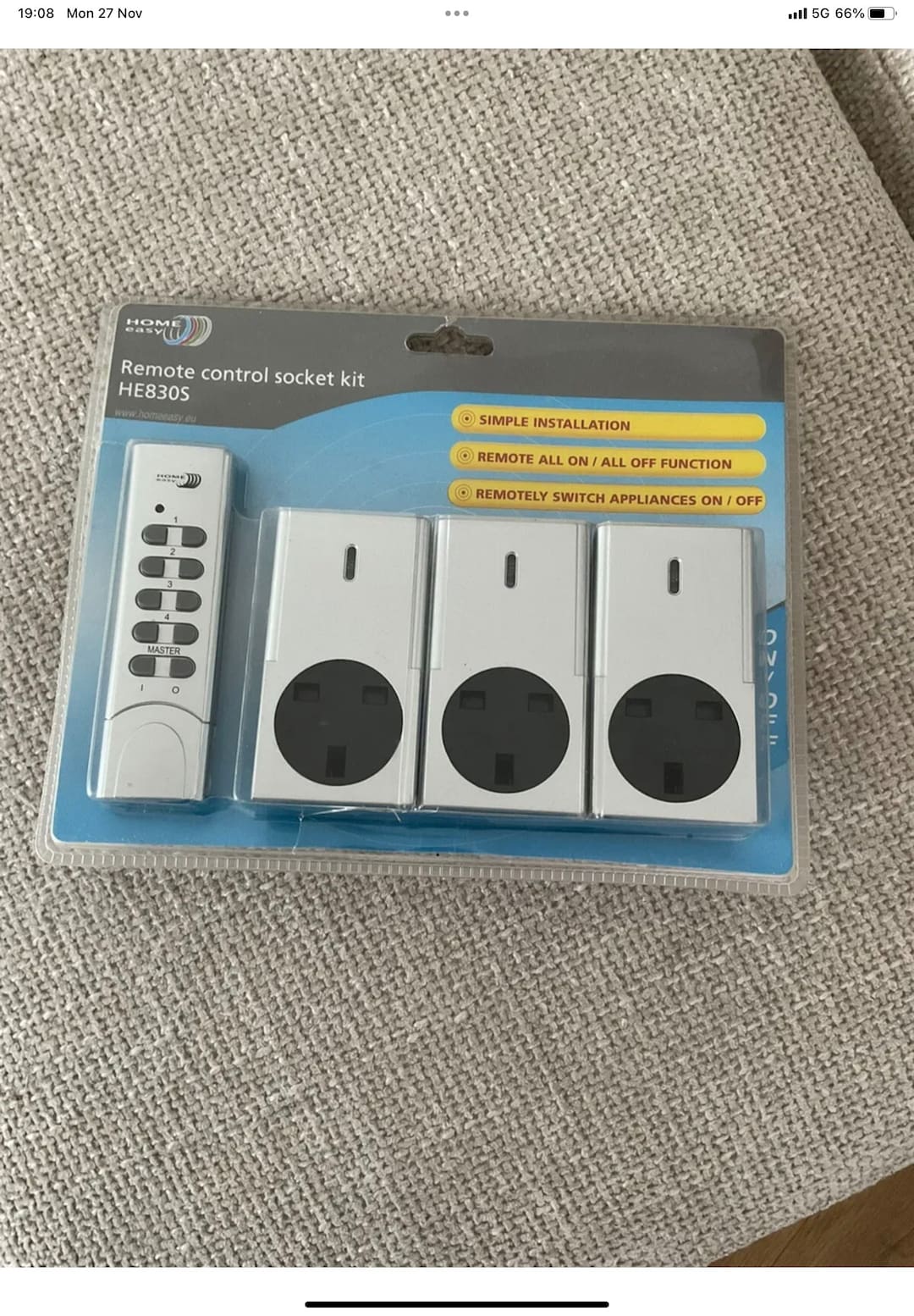Byron Home Easy Remote Control Socket Kit HE830S 3 Pack Etsy