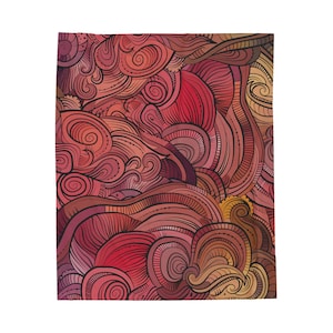 Colorful Abstract Art Throw Blanket: Modern Plush Couch Decor