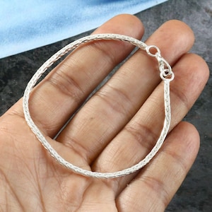 Silver Bracelet, Sterling Silver,  women silver link bracelets, 925 silver chain bracelets, sterling silver women chain bracelets