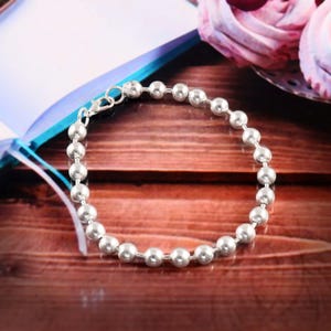 Silver Bracelet, Sterling Silver,  women silver link bracelets, 925 silver chain bracelets, sterling silver women chain bracelets