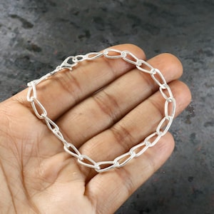 Silver Bracelet, Sterling Silver,  women silver link bracelets, 925 silver chain bracelets, sterling silver women chain bracelets