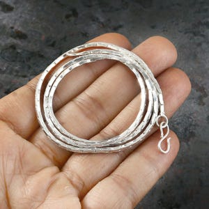 925 Sterling silver, Solid silver necklace, Silver chain for women, Boho chain, Rustic chain, Gipsy silver bracelet, Gift for him