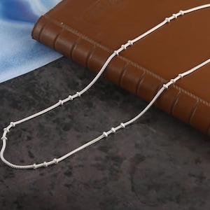 Pure silver chain, 925 sterling silver chain, Elegant chain necklace, Minimalist chain, Boho chain, Necklace for women,