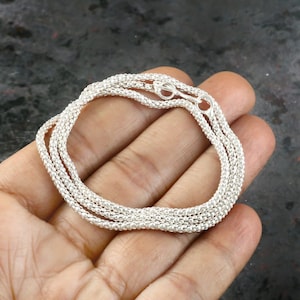 925 Sterling silver, Solid silver necklace, Silver chain for women, Boho chain, Rustic chain, Gipsy silver bracelet, Gift for him