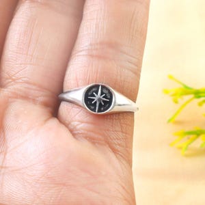 Sterling Silver Starburst Ring, Silver Star Ring, North Star Ring, Minimalist Ring, Polaris Ring, Ring For Women, Gift For Her
