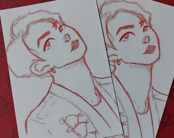 BTS Jungkook Pencil Drawing : PRINT From Original Fanart - Etsy UK