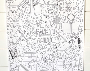 Hoja para colorear de regreso a la escuela